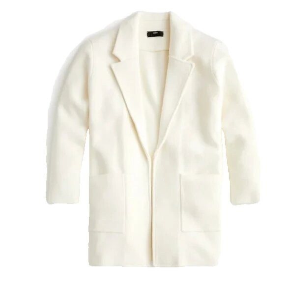 J. Crew Sweaters - NWT J.Crew Sophie in Ivory Open-Front Sweater Blazer Cardigan S $138